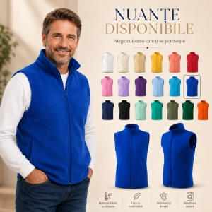 Vesta Polar Fleece Unisex Bărbat cu Fermoar Malfini Next 518 – 280 g/m² - Img 10