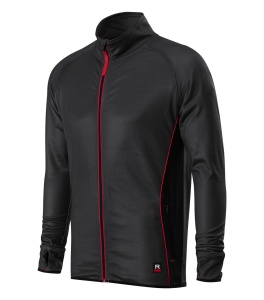Bluza cu fermoar si maneca lunga pentru barbati de culoare ebony gray
