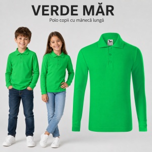 Bluză Polo Copii Simplă pentru Uniforma Școlară - Img 16
