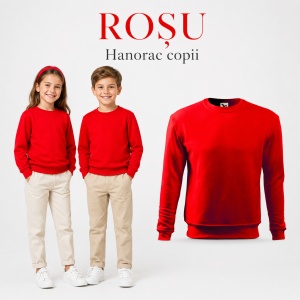 Bluză tip hanorac pentru copii, fără glugă, fete și băieți, 300 g/m² - Img 23