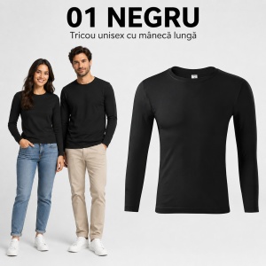 Bluză Tricou Unisex cu Mânecă Lungă Progress LS, 100% Bumbac, 150 g/m², Mărimi XS–3XL - Img 16