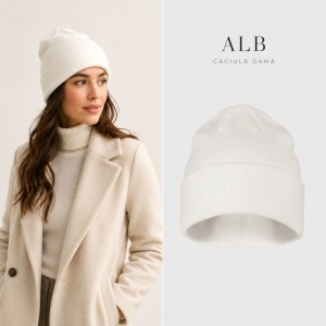 Căciulă Damă tip Beanie, Călduroasă, Tricotată și Modernă – Beanie 315 - Img 11