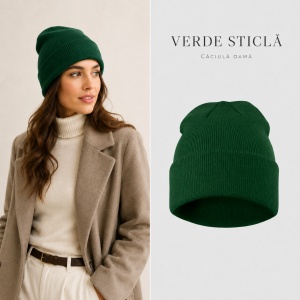 Căciulă Damă tip Beanie, Călduroasă, Tricotată și Modernă – Beanie 315 - Img 21