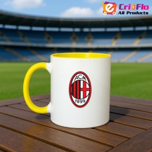 Cana AC Milan Italia , cu logoul stema echipei, Cadoul Perfect - Img 32
