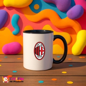 Cana AC Milan Italia , cu logoul stema echipei, Cadoul Perfect - Img 36