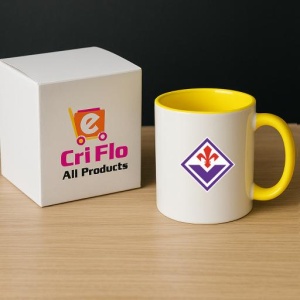 Cana ACF Fiorentina Italia , cu logoul stema echipei, Cadoul Perfect - Img 29