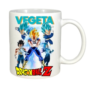 Cana alba pentru copii personalizata personajul Vegeta Dragon Ball Z - cadou - Img 3