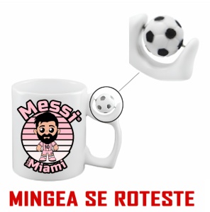 Cana Antistres Personalizată cu jucatorul de fotbal Lionel Messi Avatar Inter Miami - Img 2