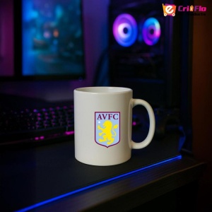Cana Aston Villa Anglia , cu logoul stema echipei, Cadoul Perfect - Img 16