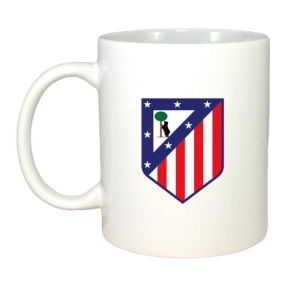 Cana Atletico Madrid Spania , cu logoul stema echipei, Cadoul Perfect - Img 2