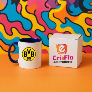 Cana Borussia Dortmund Germania , cu logoul stema echipei, Cadoul Perfect - Img 24