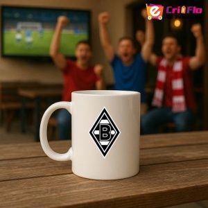 Cana Borussia Monchengladbach Germania , cu logoul stema echipei, Cadoul Perfect - Img 18