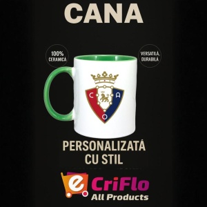 Cana CA Osasuna Spania , cu logoul stema echipei, Cadoul Perfect - Img 20