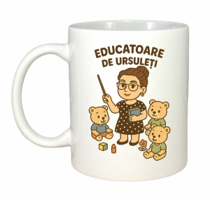 Cana Cadou pentru Educatoare de Ursuleti