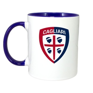 Cana Cagliari Calcio Italia , cu logoul stema echipei, Cadoul Perfect - Img 4