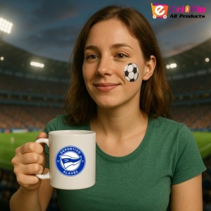Cana Deportivo Alaves Spania , cu logoul stema echipei, Cadoul Perfect - Img 17
