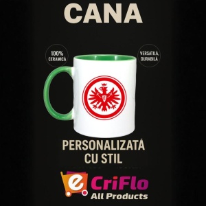 Cana Eintracht Frankfurt Germania , cu logoul stema echipei, Cadoul Perfect - Img 20