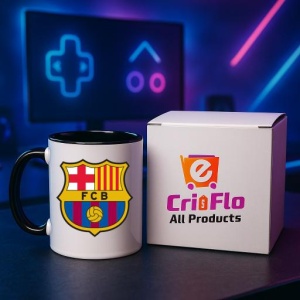 Cana FCB Spania , cu logoul stema echipei, Cadoul Perfect - Img 34