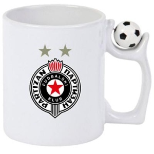 Cana FK Partizan Serbia , cu logoul stema echipei, Cadoul Perfect