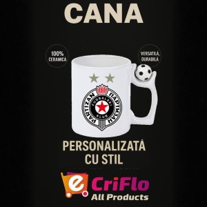 Cana FK Partizan Serbia , cu logoul stema echipei, Cadoul Perfect - Img 13