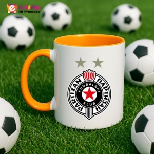 Cana FK Partizan Serbia , cu logoul stema echipei, Cadoul Perfect - Img 43