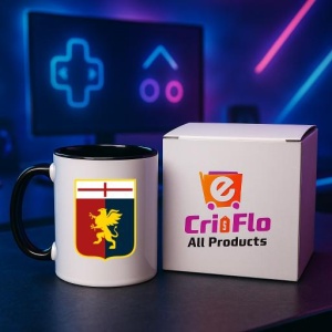 Cana Genoa CFC Italia , cu logoul stema echipei, Cadoul Perfect - Img 34