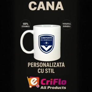 Cana Girondins de Bordeaux Franta , cu logoul stema echipei, Cadoul Perfect - Img 15
