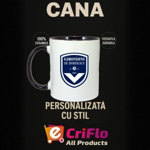 Cana Girondins de Bordeaux Franta , cu logoul stema echipei, Cadoul Perfect - Img 35