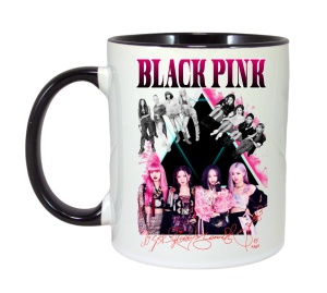 Cana K-POP cu formatia trupa KPOP BLACKPINK AUTOGRAF ROSU 615 - Img 6