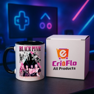 Cana K-POP cu formatia trupa KPOP BLACKPINK AUTOGRAF ROSU 615 - Img 34