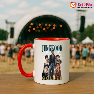 Cana K-POP cu formatia trupa KPOP JUNGKOOK GOLDEN 693 - Img 45