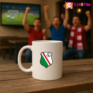Cana Legia Warsaw Polonia , cu logoul stema echipei, Cadoul Perfect - Img 18