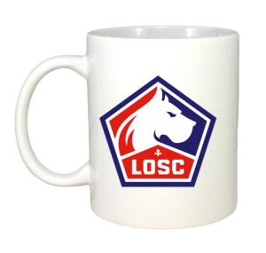 Cana Lille LOSC Franta , cu logoul stema echipei, Cadoul Perfect - Img 2