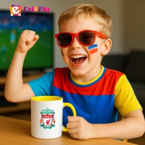 Cana Liverpool FC Anglia , cu logoul stema echipei, Cadoul Perfect - Img 31