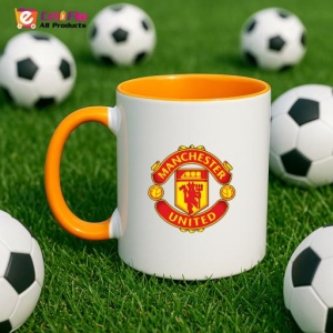 Cana Manchester United FC Anglia , cu logoul stema echipei, Cadoul Perfect - Img 43