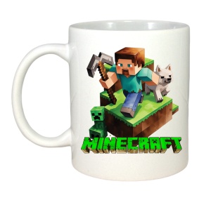 Cana Minecraft Steve Cu Pisica - Img 2