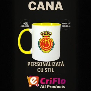 Cana Rcd mallorca Spania , cu logoul stema echipei, Cadoul Perfect - Img 30