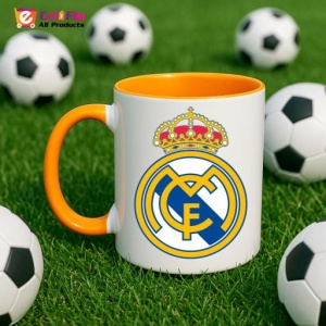Cana Real Madrid CF Spania , cu logoul stema echipei, Cadoul Perfect - Img 43