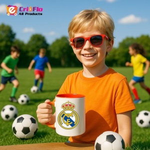 Cana Real Madrid CF Spania , cu logoul stema echipei, Cadoul Perfect - Img 47