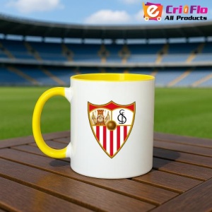 Cana Sevilla FC Spania , cu logoul stema echipei, Cadoul Perfect - Img 32