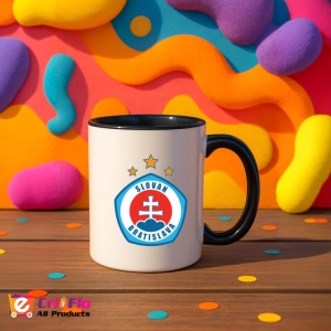 Cana SK Slovan Bratislava Slovacia , cu logoul stema echipei, Cadoul Perfect - Img 36