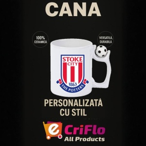 Cana Stoke City Anglia , cu logoul stema echipei, Cadoul Perfect - Img 13
