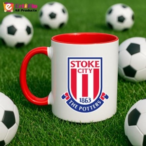 Cana Stoke City Anglia , cu logoul stema echipei, Cadoul Perfect - Img 46
