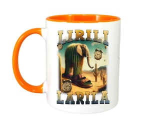 Cana Tralalero TraLaLa cu Lirili Larila Funny Italian Brainrot Meme Cactus Elephant - Img 5