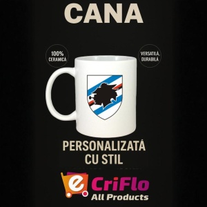 Cana UC Sampdoria Italia , cu logoul stema echipei, Cadoul Perfect - Img 15