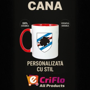 Cana UC Sampdoria Italia , cu logoul stema echipei, Cadoul Perfect - Img 45