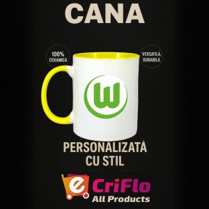 Cana VfL Wolfsburg Germania , cu logoul stema echipei, Cadoul Perfect - Img 30