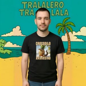Crocodilo Ananasino ** Tricou Tralalero Tralala Copii | Dama | Barbat - Img 9