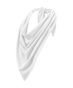 Esarfa unisex de culoare alb