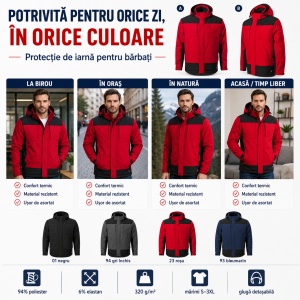 Geacă Bărbați tip Jachetă Softshell de Iarnă, Impermeabilă și Călduroasă – Vertex W55 - Img 7